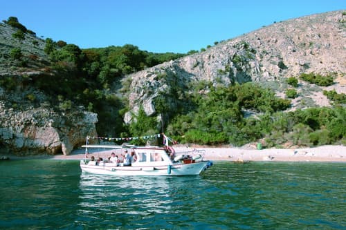 Tradicionalni brod pasara TONI na plaži