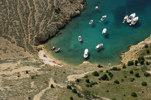 Plavnik Blue Caves coastline